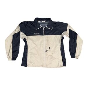 Columbia Jacket Men's Medium Nylon Lightweight Outdoor Camping Hiking Rain Coat